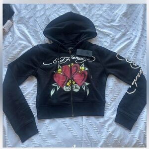 NWT Ed Hardy cropped jacket